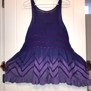 Voile and Lace Trapeze Slip Ombre Ombré Custom Dye